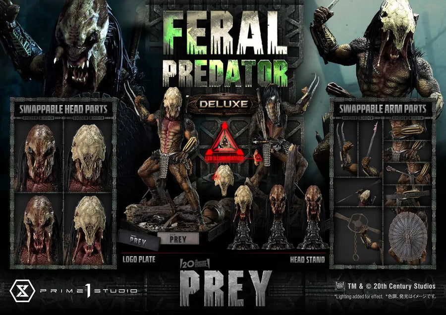 Feral Predator (Deluxe Bonus Version) Prey (Film) – Prime1Studio – ActionFigure Brasil