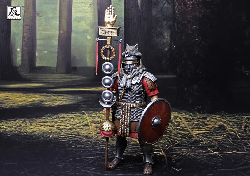 Fight for Glory 017 Roman Army Flag-bearer 1/12 Scale Posable Figureㅤ – XesRay studio – ActionFigure Brasil