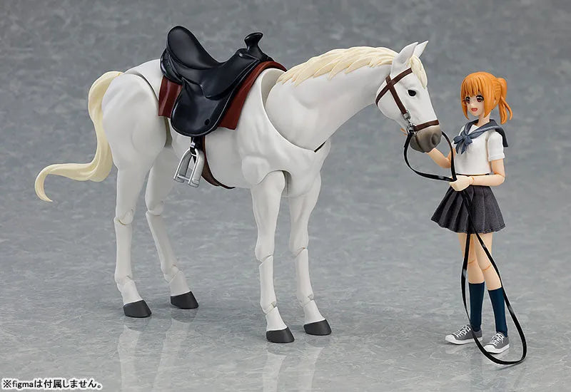 Figma #490b - Horse - White ver. 2 (Max Factory)ㅤ – Max Factory – ActionFigure Brasil
