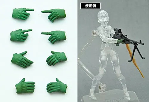 Figma - Little Armory #OP02 - Tactical Glove - 1/12 - Foliage Green (Tomytec)ㅤ – Tomytec – ActionFigure Brasil