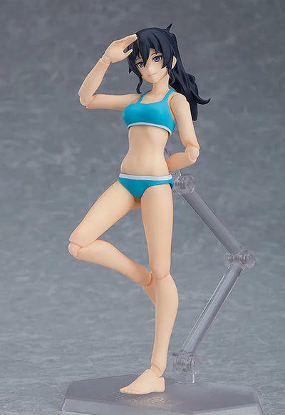 Figma - Original Character - Makoto - figma styles #488 - Female Swimsuit Body (Max Factory)ㅤ – Max Factory – ActionFigure Brasil — com base expositora