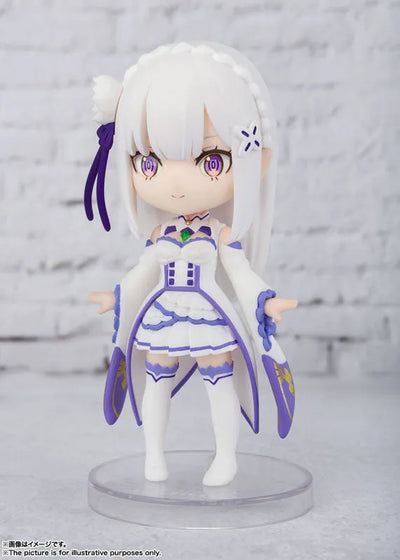 Figuarts Mini "Re:ZERO -Starting Life in Another World-" Emilia [Bandai]ㅤ – Bandai Spirits – ActionFigure Brasil — ângulo diferente