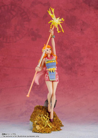 Figuarts ZERO Nami - WT100 Commemoration Eichiro Oda New Illustration 100 Famous Views and Pirates- "ONE PIECE"ㅤ – Bandai Spirits – ActionFigure Brasil — ambientada