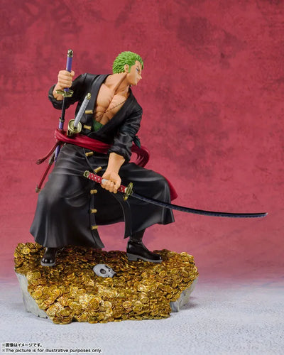Figuarts ZERO Roronoa Zoro - WT100 Commemoration Eichiro Oda New Illustration 100 Famous Views and Pirates- "ONE PIECE"ㅤ – Bandai Spirits – ActionFigureBrasil — ambientada
