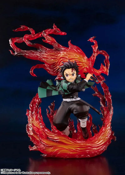 Figuarts ZERO Tanjiro Kamado -Hinokami Kagura- Demon Slayer: Kimetsu no Yaiba [Bandai]ㅤ – Bandai Spirits – ActionFigureBrasil — ângulo diferente