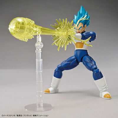 Figure-rise Standard Super Saiyan God Super Saiyan Vegeta (Renewal Ver.) Plastic Model "Dragon Ball Super"ㅤ – Bandai Spirits – ActionFigure Brasil — com base expositora