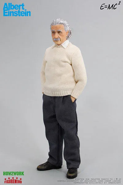 Figuremind - Albert Einstein 1/6 Figure (Version 1)ㅤ – HOW2WORK – ActionFigureBrasil — ângulo diferente