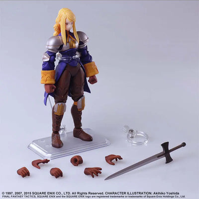 Final Fantasy Tactics - Final Fantasy Tactics: Shishi Sensou - Agrias Oaks - Bring Arts (Square Enix)ㅤ – Square Enix – ActionFigureBrasil — acessórios