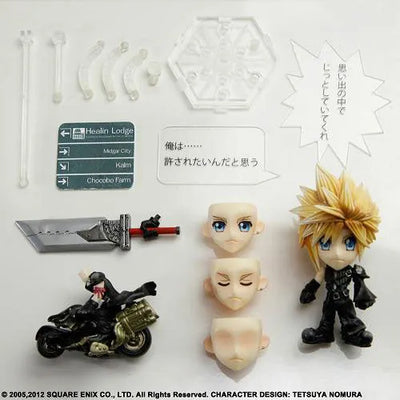 Final Fantasy Trading Arts Kai Mini - Cloud From Final Fantasy VII ACㅤ – Square Enix – ActionFigureBrasil — ambientada