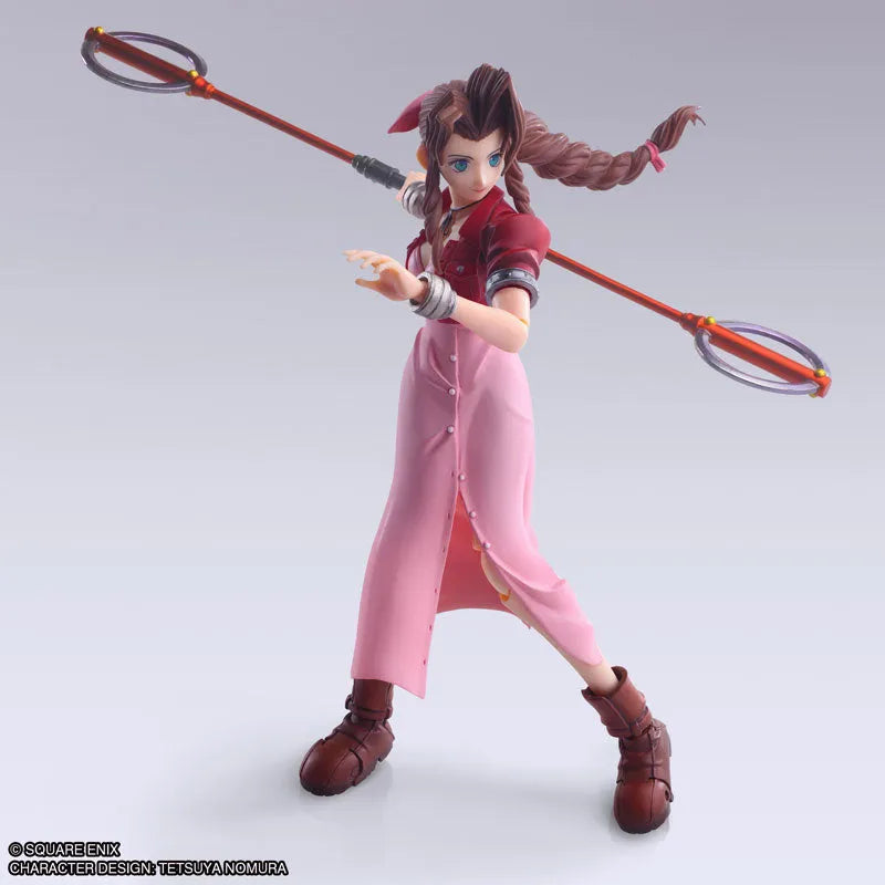Final Fantasy VII - Aerith Gainsborough - Bring Arts - Mythril Rod Ver. (Square Enix)ㅤ – Square Enix – ActionFigure Brasil