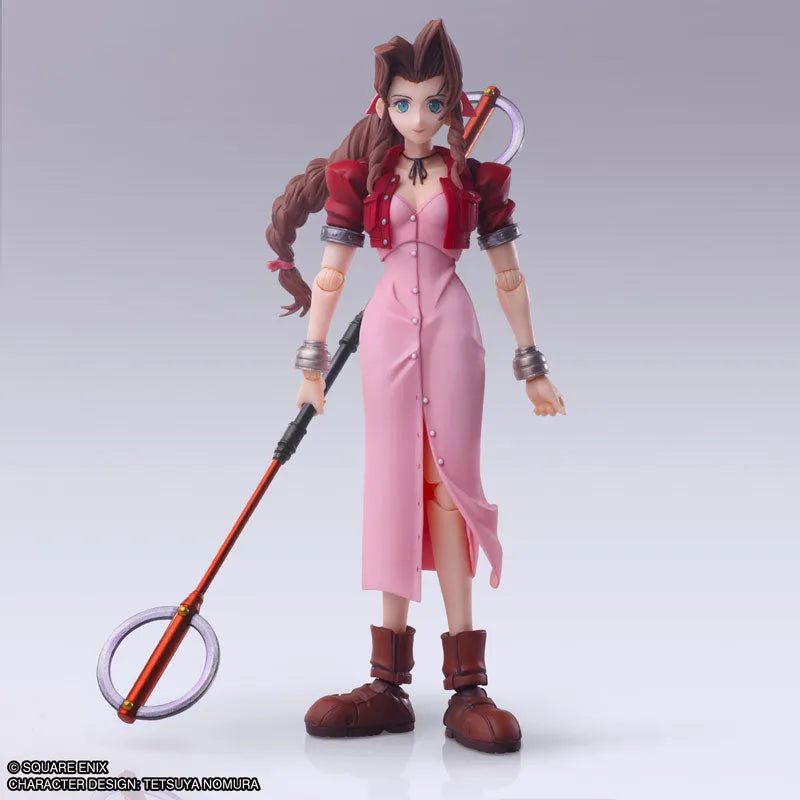Final Fantasy VII - Aerith Gainsborough - Bring Arts - Mythril Rod Ver. (Square Enix)ㅤ – Square Enix – ActionFigure Brasil