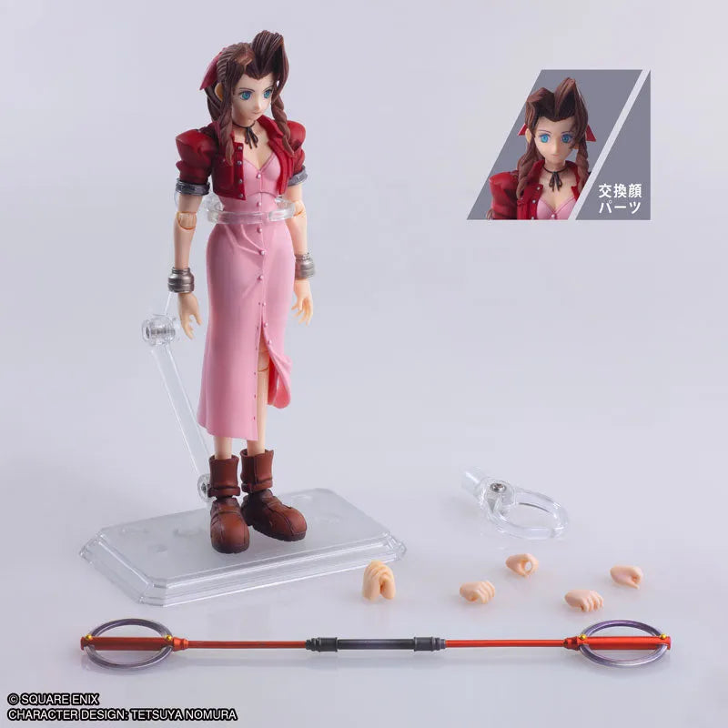 Final Fantasy VII - Aerith Gainsborough - Bring Arts - Mythril Rod Ver. (Square Enix)ㅤ – Square Enix – ActionFigure Brasil