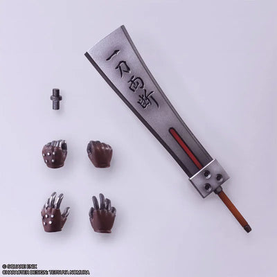 Final Fantasy VII - Cloud Strife - Bring Arts - Hardedge Ver. (Square Enix)ㅤ – Square Enix – ActionFigureBrasil — com base expositora