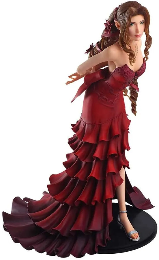 Final Fantasy VII Remake - Aerith Gainsborough - Static Arts - Dress Ver. (Square Enix)ㅤ – Square Enix – ActionFigure Brasil