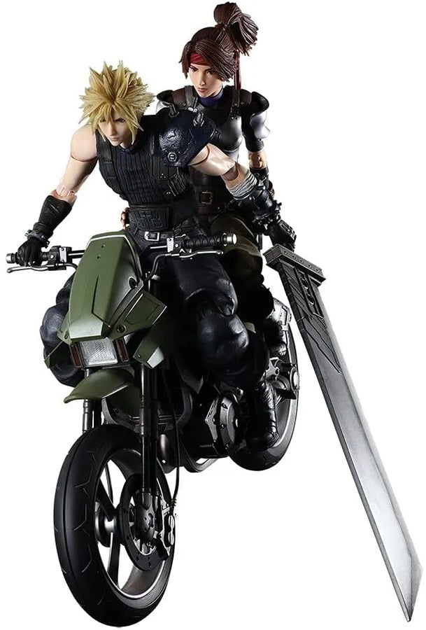 Final Fantasy VII Remake - Cloud Strife - Jessie Rasberry - Motorbike Set - Play Arts Kai (Square Enix)ㅤ – Square Enix – ActionFigure Brasil