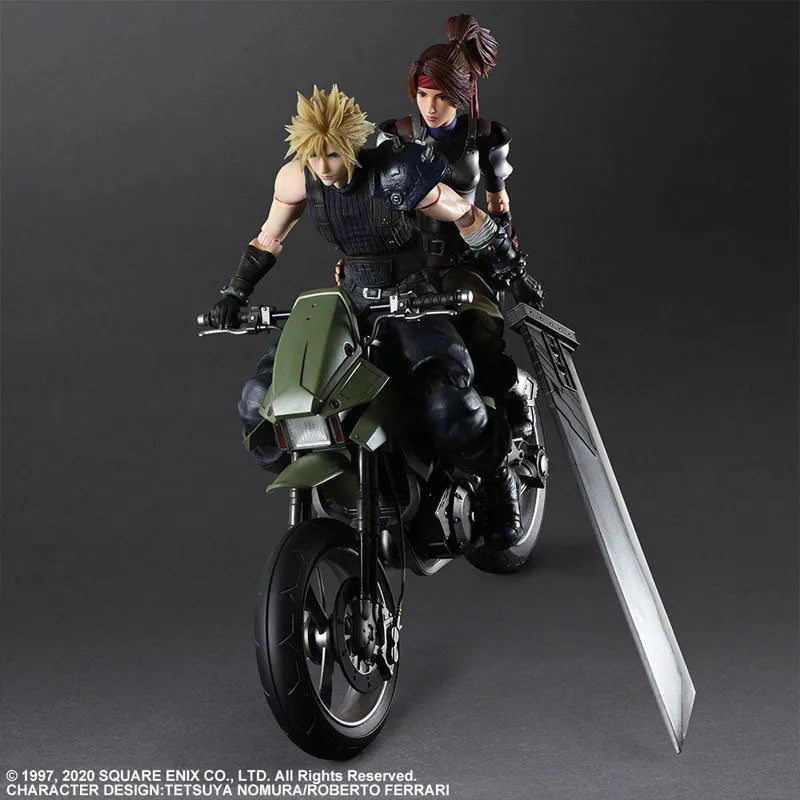 Final Fantasy VII Remake - Cloud Strife - Jessie Rasberry - Motorbike Set - Play Arts Kai (Square Enix)ㅤ – Square Enix – ActionFigure Brasil