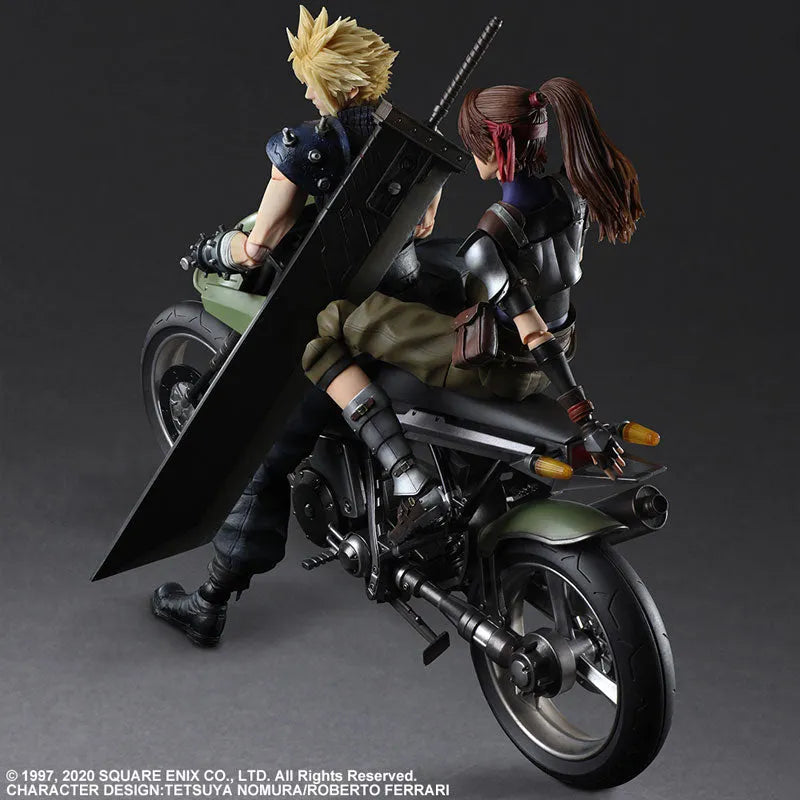 Final Fantasy VII Remake - Cloud Strife - Jessie Rasberry - Motorbike Set - Play Arts Kai (Square Enix)ㅤ – Square Enix – ActionFigure Brasil