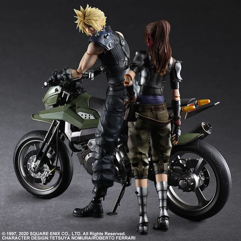 Final Fantasy VII Remake - Cloud Strife - Jessie Rasberry - Motorbike Set - Play Arts Kai (Square Enix)ㅤ – Square Enix – ActionFigure Brasil