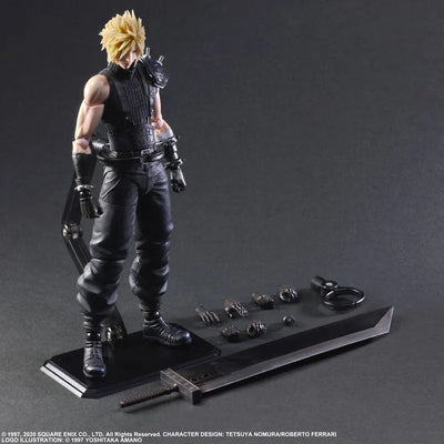 Final Fantasy VII Remake - Cloud Strife - Play Arts Kai - Version 2 - 2023 Re-release (Square Enix)ㅤ – Square Enix – ActionFigureBrasil — com base expositora