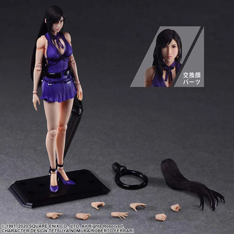 Final Fantasy VII Remake - Tifa Lockhart - Play Arts Kai - Dress Ver. (Square Enix)ㅤ – Square Enix – ActionFigure Brasil