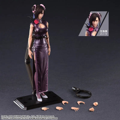 Final Fantasy VII Remake - Tifa Lockhart - Play Arts Kai - Sporty Dress Ver. (Square Enix)ㅤ – Square Enix – ActionFigureBrasil — com base expositora