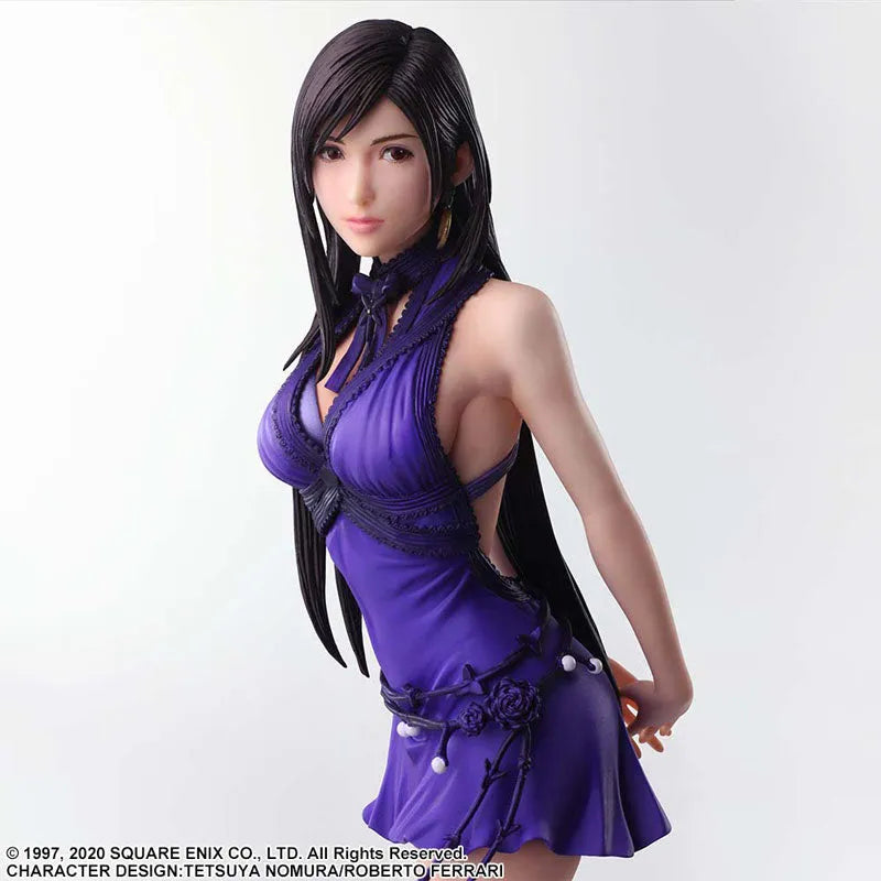 Final Fantasy VII Remake - Tifa Lockhart - Static Arts - Dress Ver. (Square Enix)ㅤ – Square Enix – ActionFigure Brasil