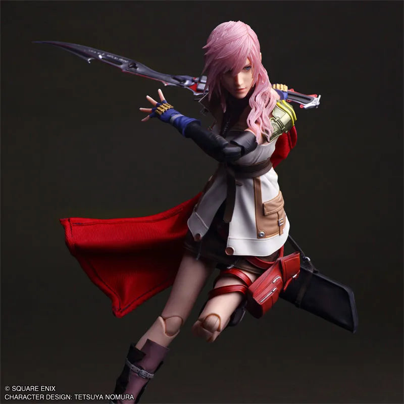 Final Fantasy XIII - Lightning - Play Arts Shin (Square Enix)ㅤ – Square Enix – ActionFigureBrasil