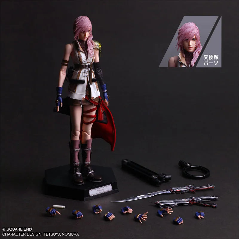 Final Fantasy XIII - Lightning - Play Arts Shin (Square Enix)ㅤ – Square Enix – ActionFigureBrasil