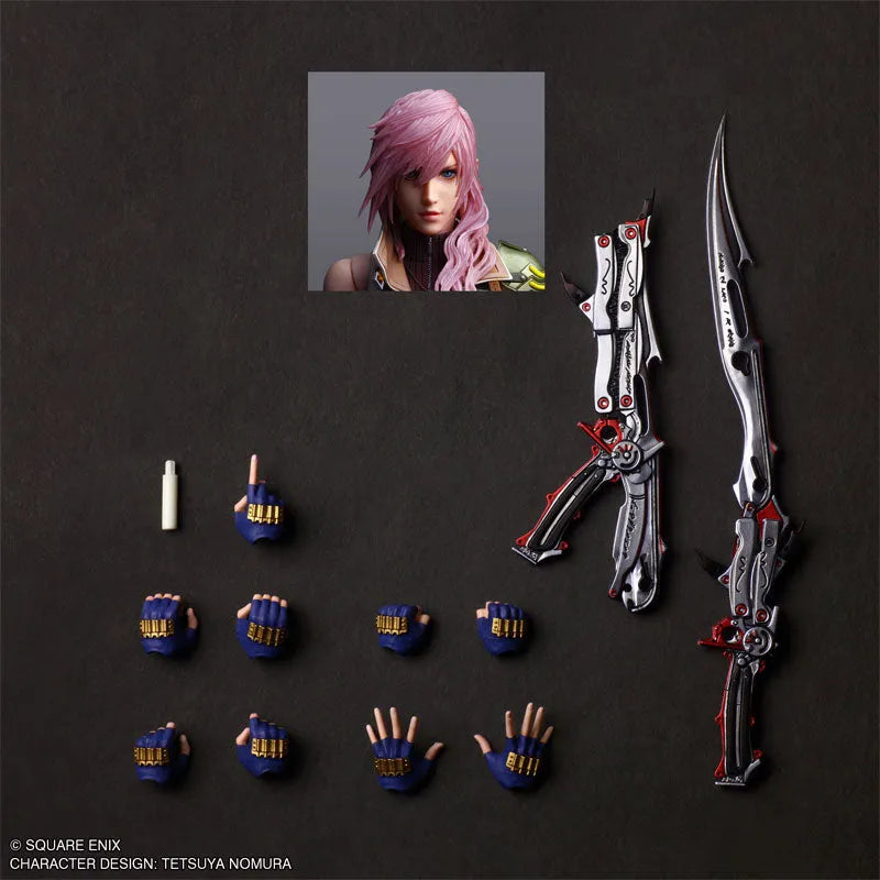 Final Fantasy XIII - Lightning - Play Arts Shin (Square Enix)ㅤ – Square Enix – ActionFigureBrasil