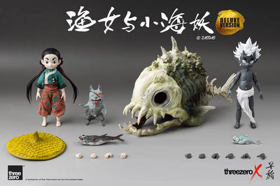 Fishergirl and Little Sea Elf (Deluxe Version) (Deluxe Version) – Threezero – ActionFigure Brasil — ambientada