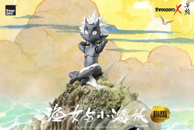 Fishergirl and Little Sea Elf (Deluxe Version) (Deluxe Version) – Threezero – ActionFigure Brasil — com base expositora