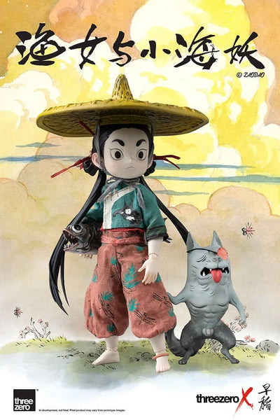 Fishergirl and Little Sea Elf – Threezero – ActionFigure Brasil — embalagem