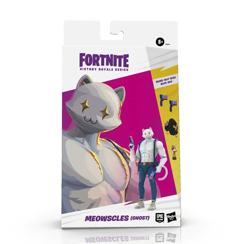 Fortnite - Hasbro Action Figure: 6 Inch / Victory Royale - Meowscles (Ghost)ㅤ – Hasbro – ActionFigureBrasil