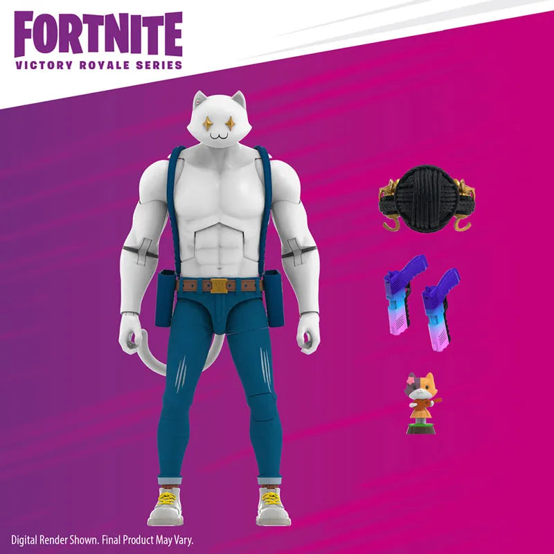 Fortnite - Hasbro Action Figure: 6 Inch / Victory Royale - Meowscles (Ghost)ㅤ – Hasbro – ActionFigureBrasil
