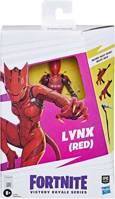 Fortnite - Hasbro Action Figure: 6 Inch / Victory Royale - Series 3.0 - Lynx (Red)ㅤ – Hasbro – ActionFigureBrasil