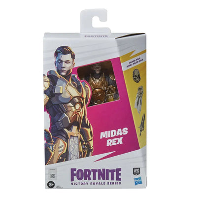 "Fortnite" "Victory Royale" 6 Inch Action Figure Series 1 Midas Rexㅤ – Hasbro – ActionFigure Brasil — ângulo diferente