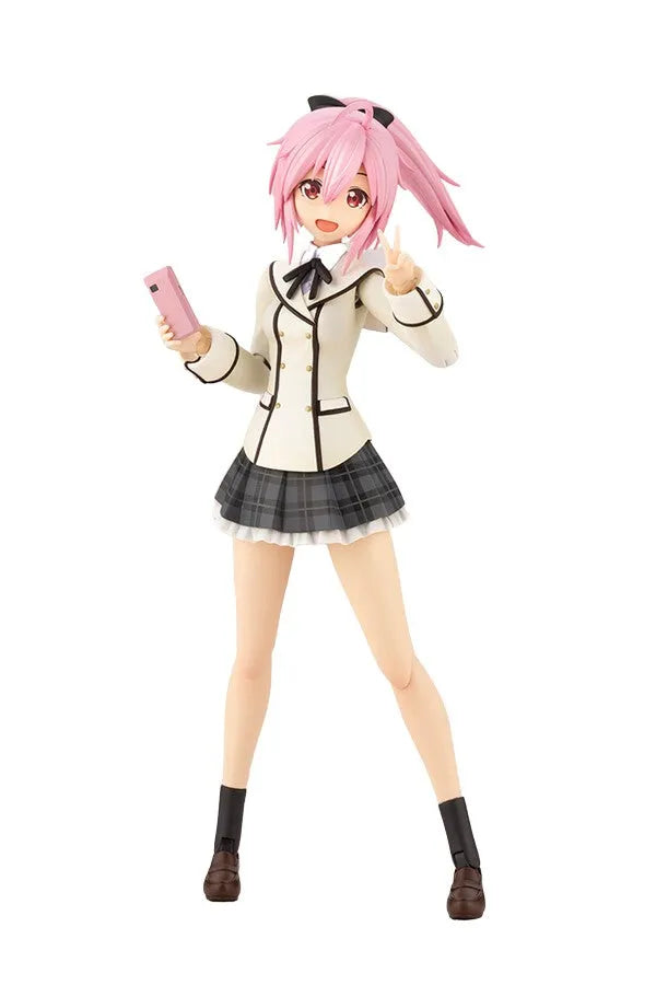 Frame Arms Girl - Gennai Ao - Sousaishojoteien - 1/10 - Wakaba Girls' High School Winter Clothes, Dreaming Style Happy Monochrome (Kotobukiya) [Shop Exclusive]ㅤ – Kotobukiya – ActionFigure Brasil