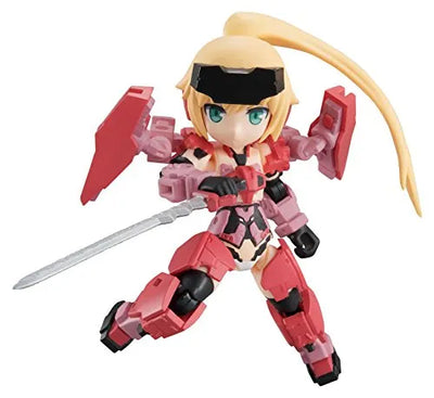 Frame Arms Girl - Jinrai - Desktop Army - Frame Arms Girl KT-323f Jinrai Series - Akagake (w/suprised facial expression) (MegaHouse)ㅤ – MegaHouse As Manufacturer – ActionFigure Brasil — ângulo diferente