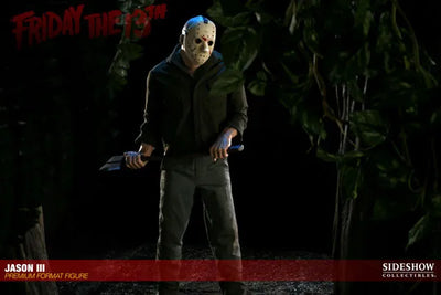 Friday the 13th Part III - 1/4 Scale Premium Figure: Jason Voorheesㅤ – Sideshow Collectibles – ActionFigure Brasil — acessórios