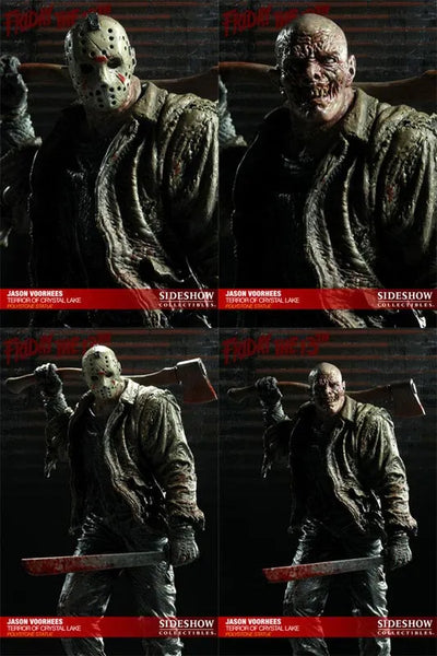 Friday the 13th - Statue: Jason Voorhees (The Terror of Crystal Lake)ㅤ – Sideshow Collectibles – ActionFigure Brasil — ambientada