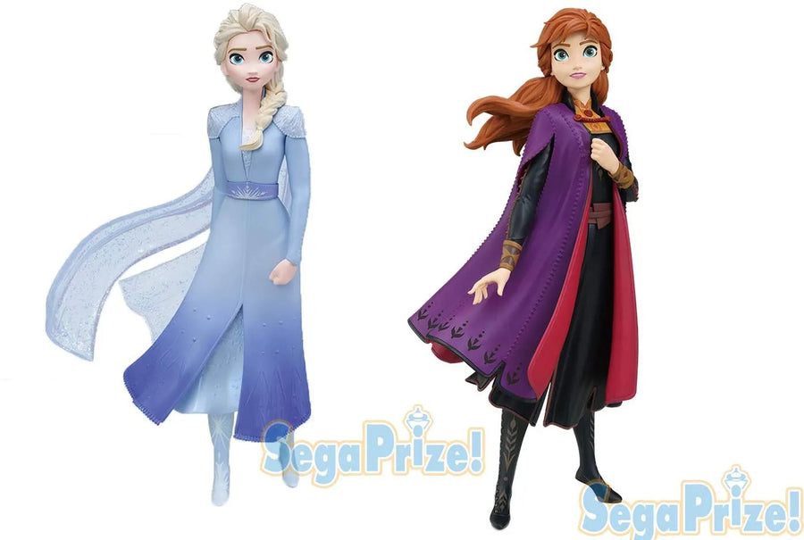 Frozen 2 - Elsa - Anna - Sega Disney Prize - Set of 2 Figures (SEGA)ㅤ – Sega – ActionFigure Brasil