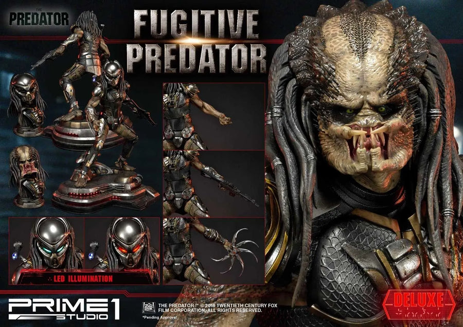 Fugitive Predator (Deluxe Version) The Predator (Film) – Prime1Studio – ActionFigure Brasil