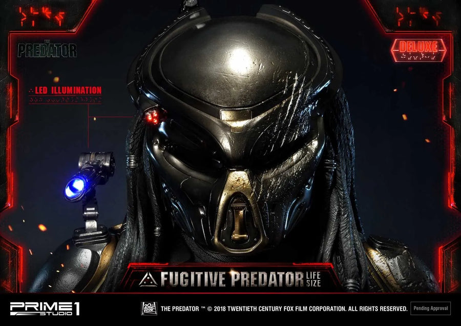 Fugitive Predator (Deluxe Version) The Predator (Film) – Prime1Studio – ActionFigure Brasil