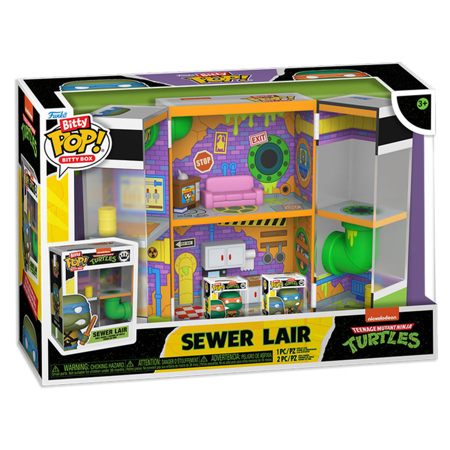 FUNKO BITTY BOX TEENAGE MUTANT NINJA TURTLES - SEWER LAIR (85537) BRINDE