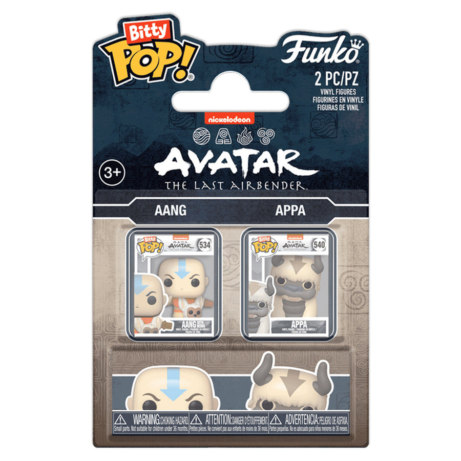 FUNKO BITTY POP AVATAR THE LAST AIRBENDER - AANG & APPA 2-PACK (88925) BRINDE