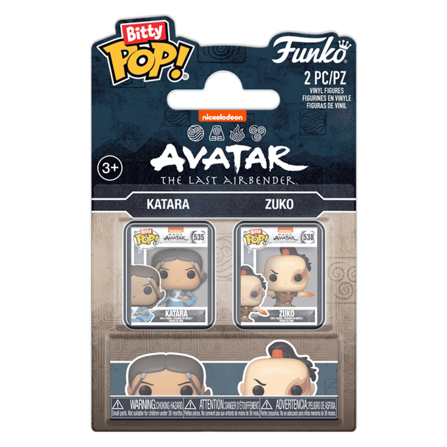 FUNKO BITTY POP AVATAR THE LAST AIRBENDER - KATARA & ZUKO 2-PACK (88925) BRINDE