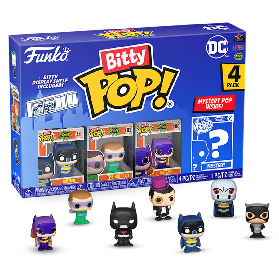 FUNKO BITTY POP DC - BATMAN ADAM WEST 4-PACK (71314) BRINDE