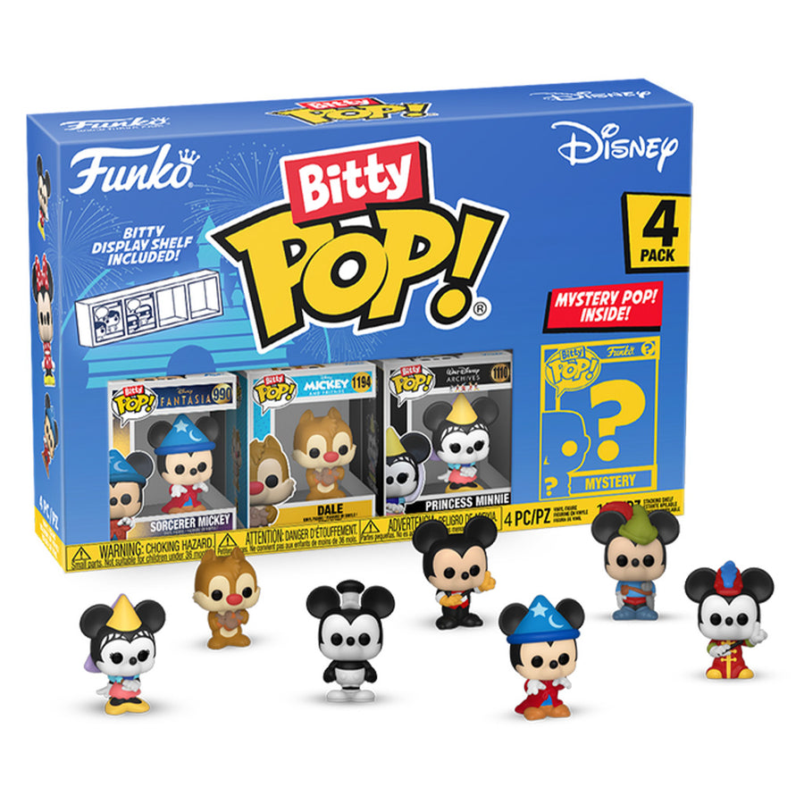 FUNKO BITTY POP DISNEY MICKEY AND FRIENDS - SORCERER MICKEY 4-PACK (71321) BRINDE