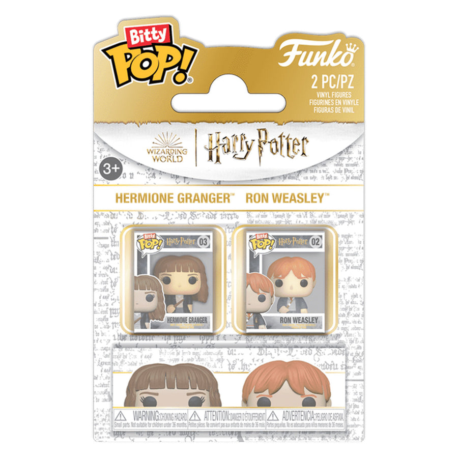 FUNKO BITTY POP HARRY POTTER - HERMIONE & RON WEASLEY 2-PACK (88917) BRINDE