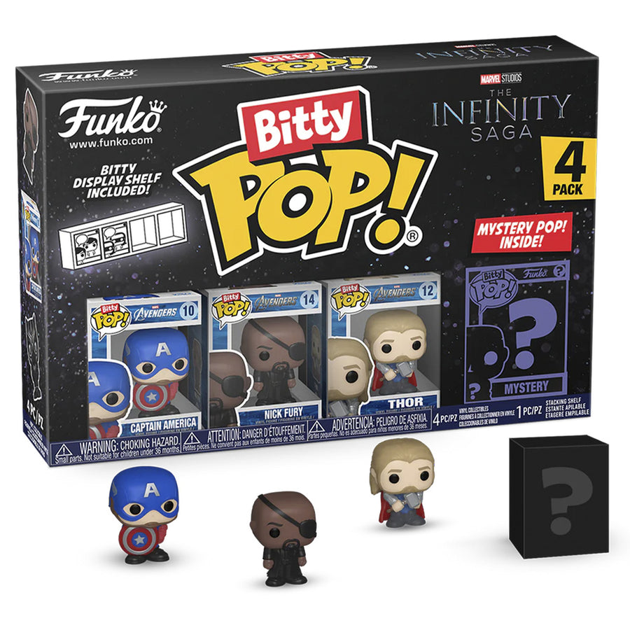 FUNKO BITTY POP MARVEL CAPTAIN AMERICA 4-PACK (71503) BRINDE